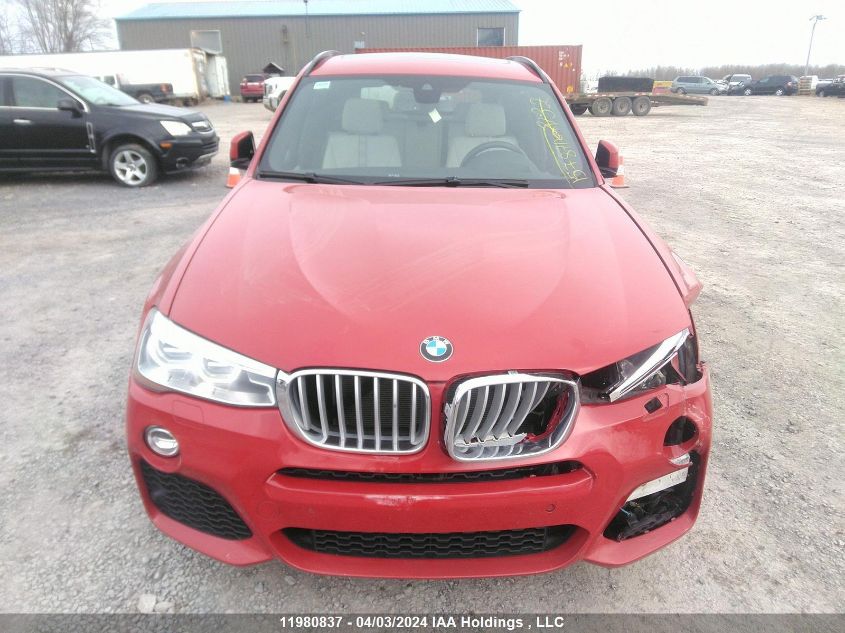 2017 BMW X3 VIN: 5UXWX9C38H0T16143 Lot: 11980837