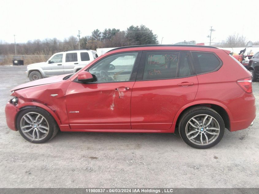 2017 BMW X3 VIN: 5UXWX9C38H0T16143 Lot: 11980837