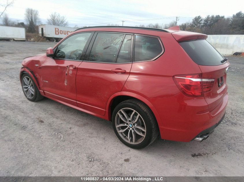 2017 BMW X3 VIN: 5UXWX9C38H0T16143 Lot: 11980837