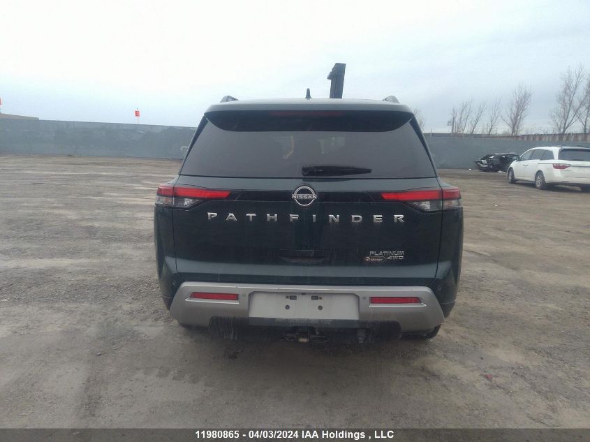 2022 Nissan Pathfinder Platinum VIN: 5N1DR3DF8NC218793 Lot: 11980865