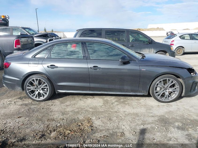 2021 Audi A4 Sedan VIN: WAUEAAF46MA039949 Lot: 11980873