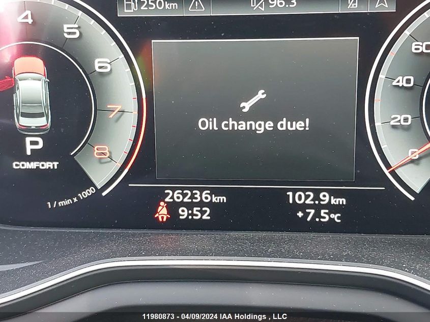 2021 Audi A4 Sedan VIN: WAUEAAF46MA039949 Lot: 11980873