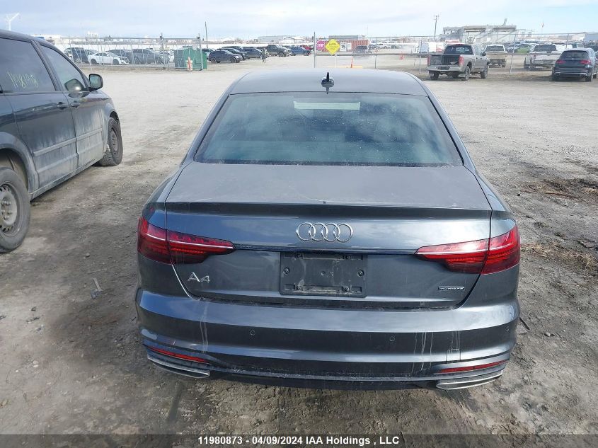 2021 Audi A4 Sedan VIN: WAUEAAF46MA039949 Lot: 11980873