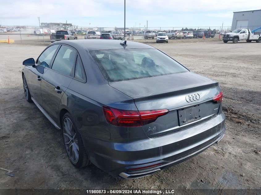 2021 Audi A4 Sedan VIN: WAUEAAF46MA039949 Lot: 11980873