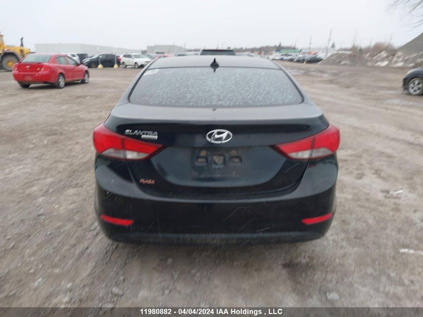 2016 Hyundai Elantra VIN: KMHDH4AE2GU569166 Lot: 11980882