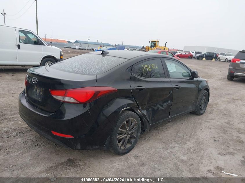 2016 Hyundai Elantra VIN: KMHDH4AE2GU569166 Lot: 11980882