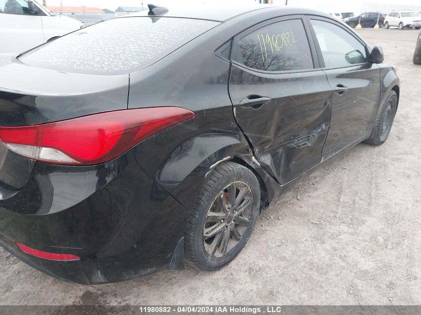 2016 Hyundai Elantra VIN: KMHDH4AE2GU569166 Lot: 11980882