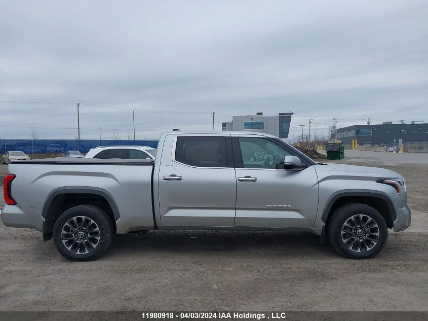 2022 Toyota Tundra Crewmax Limited VIN: 5TFJA5EC1NX007622 Lot: 11980918