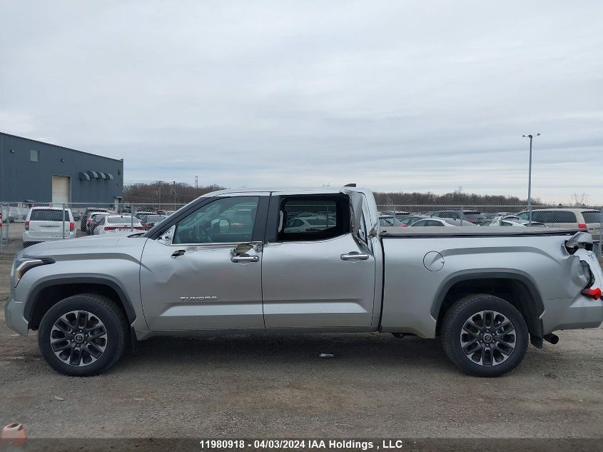 2022 Toyota Tundra Crewmax Limited VIN: 5TFJA5EC1NX007622 Lot: 11980918