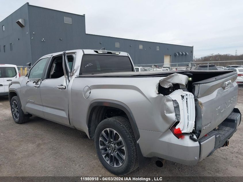 2022 Toyota Tundra Crewmax Limited VIN: 5TFJA5EC1NX007622 Lot: 11980918