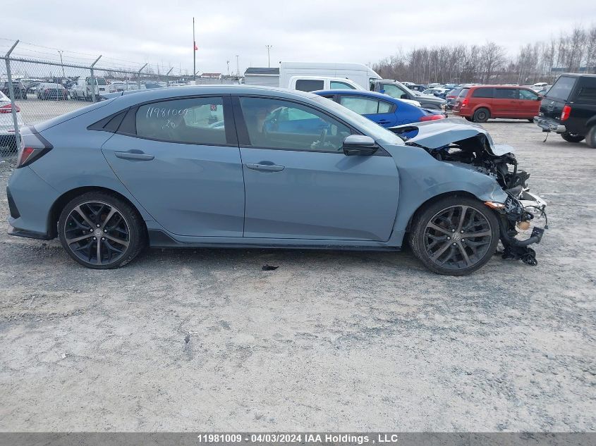 2020 Honda Civic Sport VIN: SHHFK7G4XLU302258 Lot: 11981009