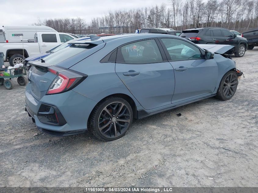 2020 Honda Civic Sport VIN: SHHFK7G4XLU302258 Lot: 11981009