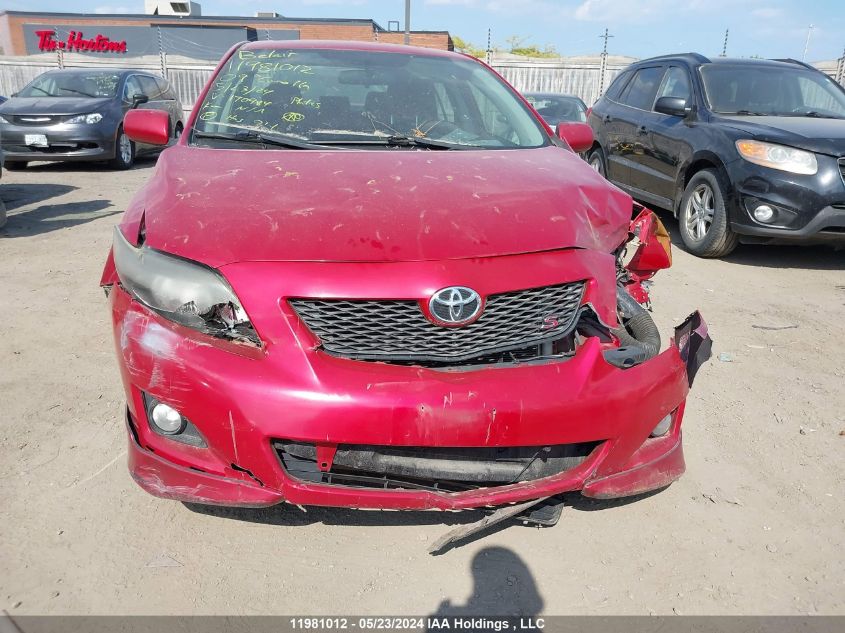 2009 Toyota Corolla VIN: 2T1BU40E19C170984 Lot: 11981012