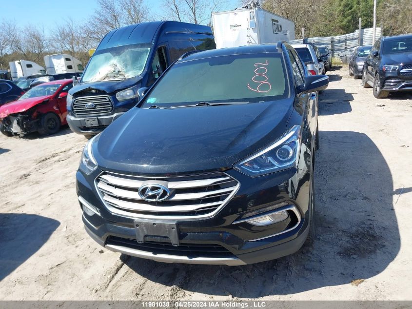 2017 Hyundai Santa Fe VIN: 5NMZUDLB8HH037809 Lot: 11981038