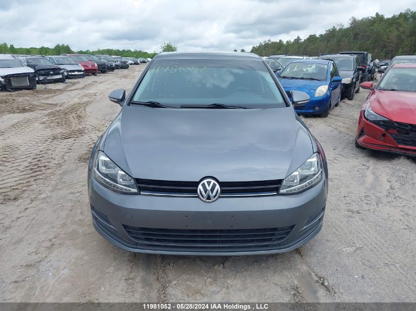 2015 Volkswagen Golf VIN: 3VW217AU1FM033267 Lot: 11981052