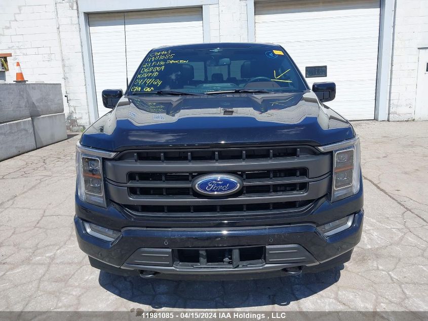 2023 Ford F150 Supercrew VIN: 1FTFW1E88PKD68809 Lot: 11981085