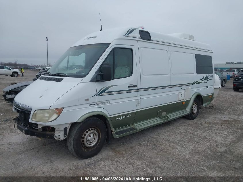 2003 Dodge Sprinter Van 2500 Super High Ceiling VIN: WD2YD742535491585 Lot: 11981086