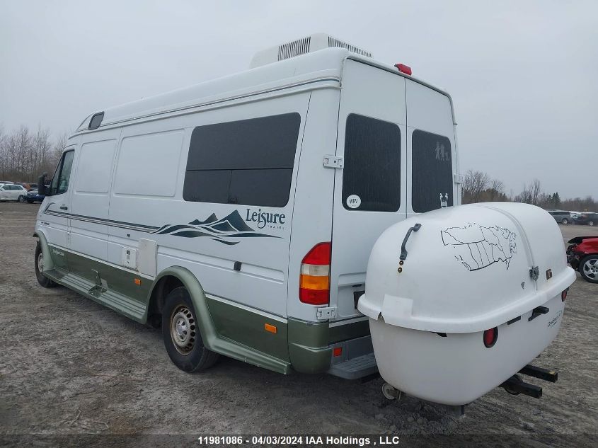 2003 Dodge Sprinter Van 2500 Super High Ceiling VIN: WD2YD742535491585 Lot: 11981086