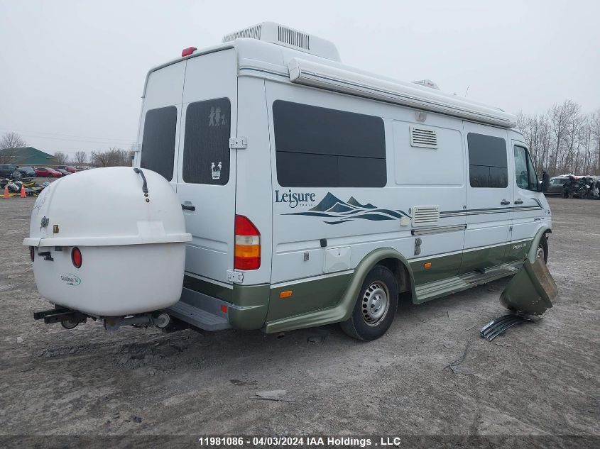 2003 Dodge Sprinter Van 2500 Super High Ceiling VIN: WD2YD742535491585 Lot: 11981086