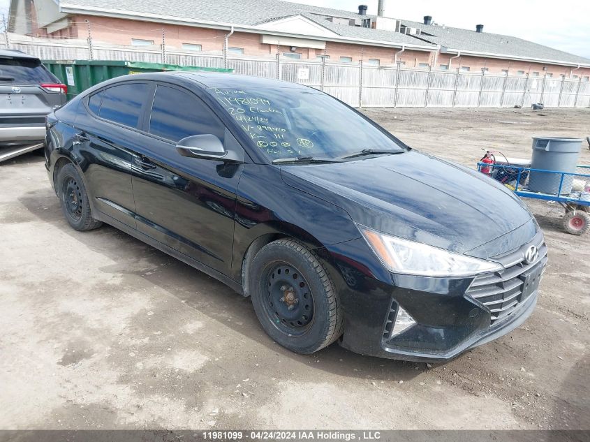 2020 Hyundai Elantra Preferred With Sun And Safety Package Auto Ivt VIN: KMHD84LF4LU899410 Lot: 11981099