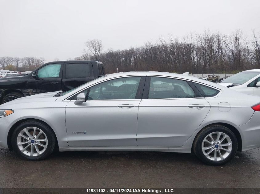 2019 Ford Fusion Sel VIN: 3FA6P0MU7KR155401 Lot: 11981103