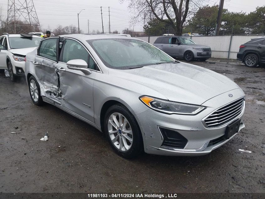 2019 Ford Fusion Sel VIN: 3FA6P0MU7KR155401 Lot: 11981103