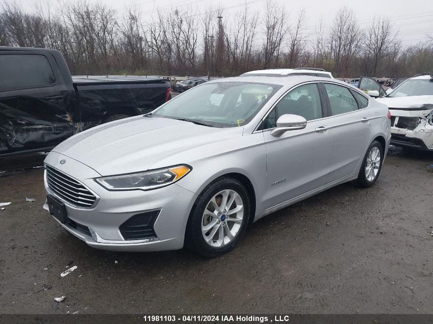 2019 Ford Fusion Sel VIN: 3FA6P0MU7KR155401 Lot: 11981103