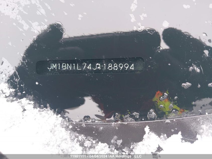 2018 Mazda Mazda3 VIN: JM1BN1L74J1188994 Lot: 11981111