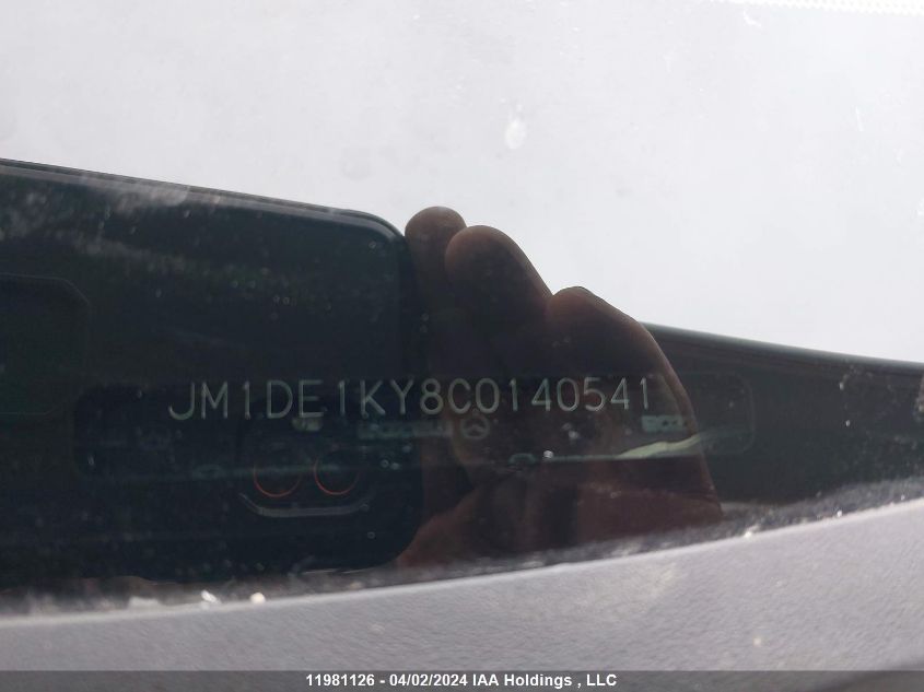 2012 Mazda Mazda2 VIN: JM1DE1KY8C0140541 Lot: 11981126