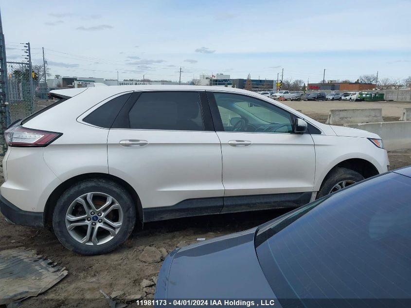 2016 Ford Edge Titanium VIN: 2FMPK4K99GBC43953 Lot: 11981173