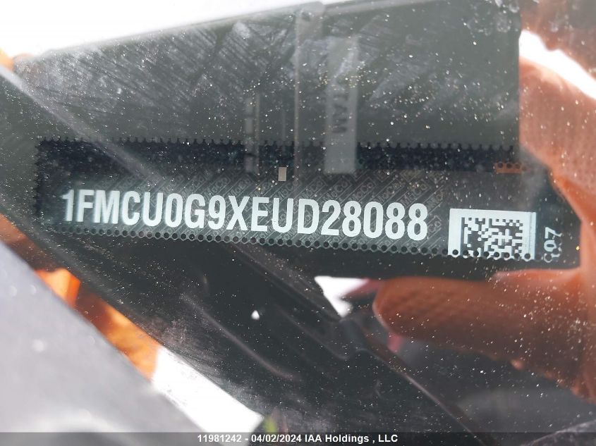 2014 Ford Escape Se VIN: 1FMCU0G9XEUD28088 Lot: 49740354