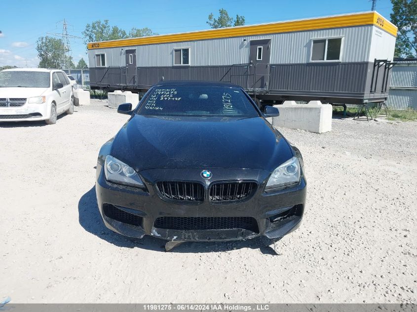 2012 BMW 650 I VIN: WBALZ3C58CC397498 Lot: 11981275