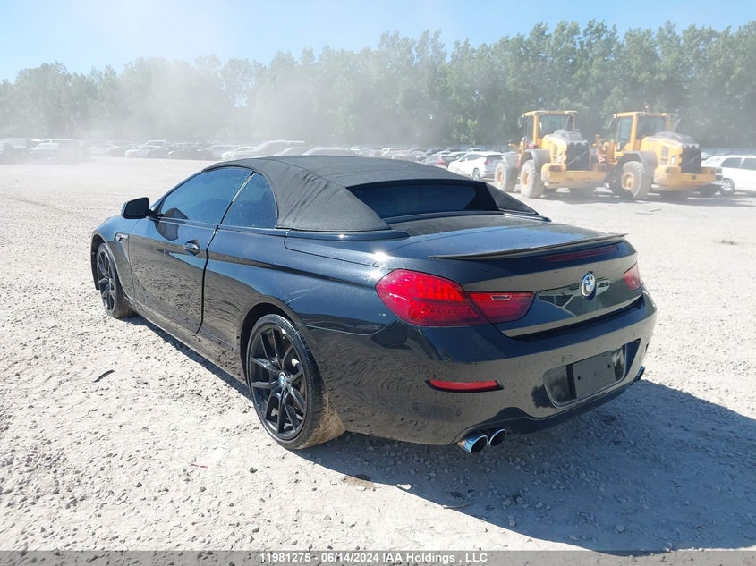 2012 BMW 650 I VIN: WBALZ3C58CC397498 Lot: 11981275