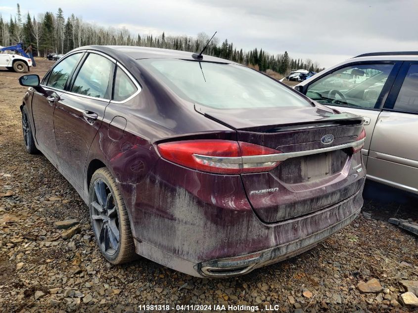 2018 Ford Fusion Titanium/Platinum VIN: 3FA6P0D93JR236504 Lot: 11981318