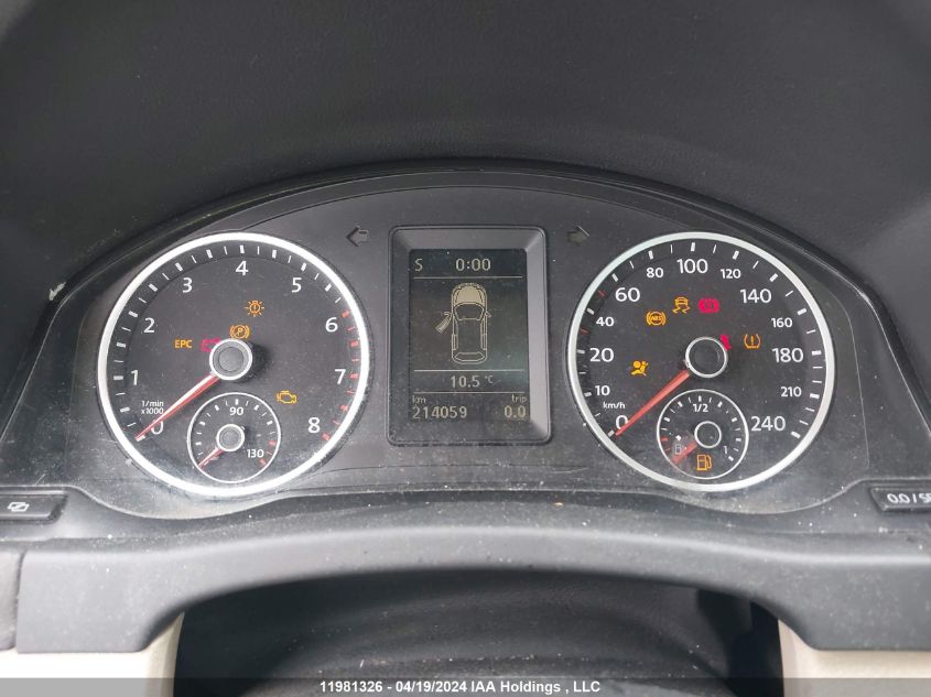 2010 Volkswagen Tiguan VIN: WVGBV7AX9AW511814 Lot: 11981326