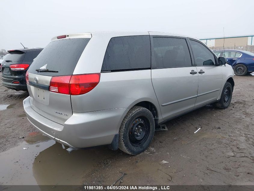 2004 Toyota Sienna VIN: 5TDZA29C14S142518 Lot: 11981395