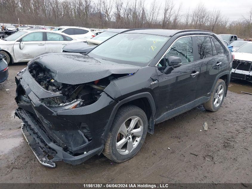 2020 Toyota Rav4 Hybrid Limited VIN: 2T3DWRFV7LW102368 Lot: 11981397