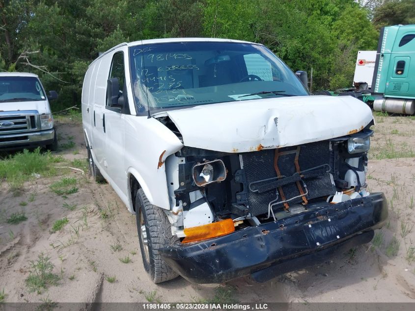 2012 Chevrolet Express VIN: 1GCWGFCA7C1144415 Lot: 11981405