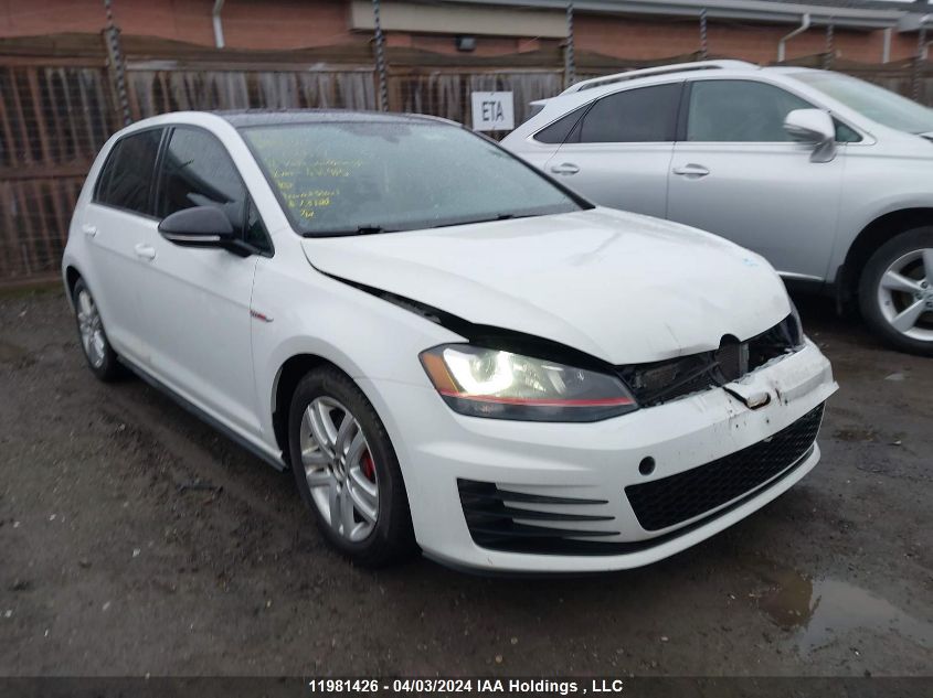 2016 Volkswagen Gti S/Se/Autobahn VIN: 3VW4T7AUXGM044417 Lot: 39240809