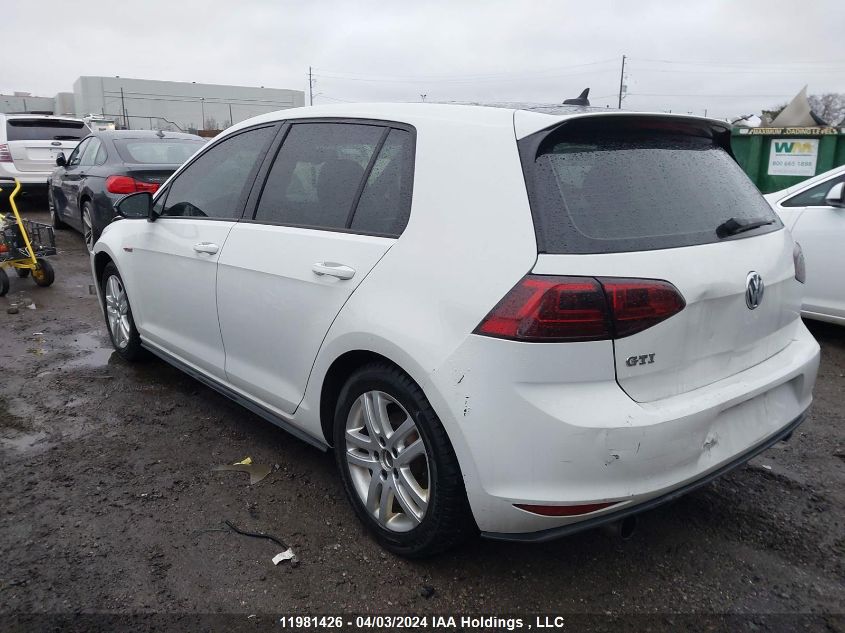 2016 Volkswagen Gti S/Se/Autobahn VIN: 3VW4T7AUXGM044417 Lot: 39240809