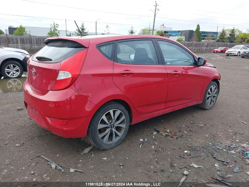 2015 Hyundai Accent VIN: KMHCT5AE4FU228432 Lot: 11981523