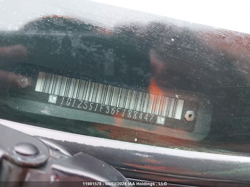 2006 Chevrolet Malibu VIN: 1G1ZS51F36F188447 Lot: 39240886