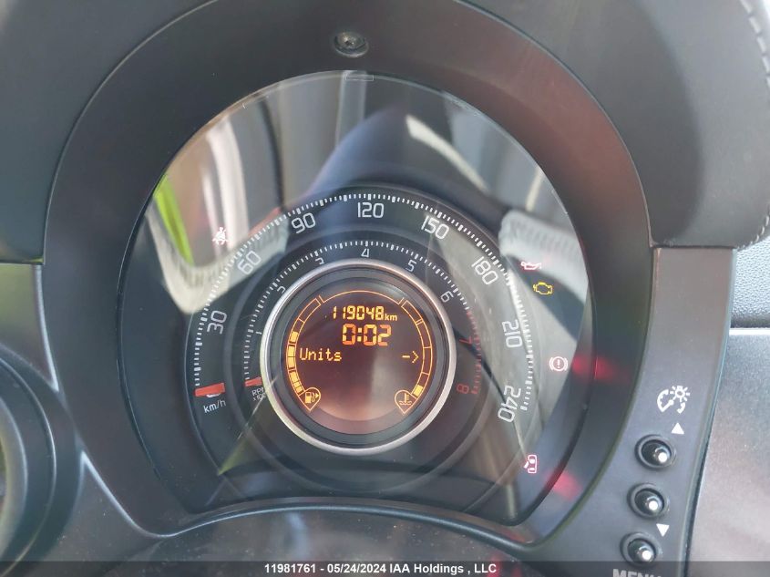 2014 Fiat 500 Abarth VIN: 3C3CFFJHXET191475 Lot: 11981761