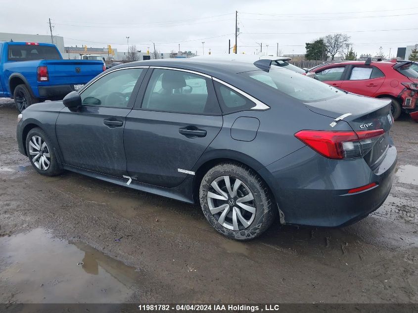 2022 Honda Civic Sedan VIN: 2HGFE2F22NH123271 Lot: 11981782