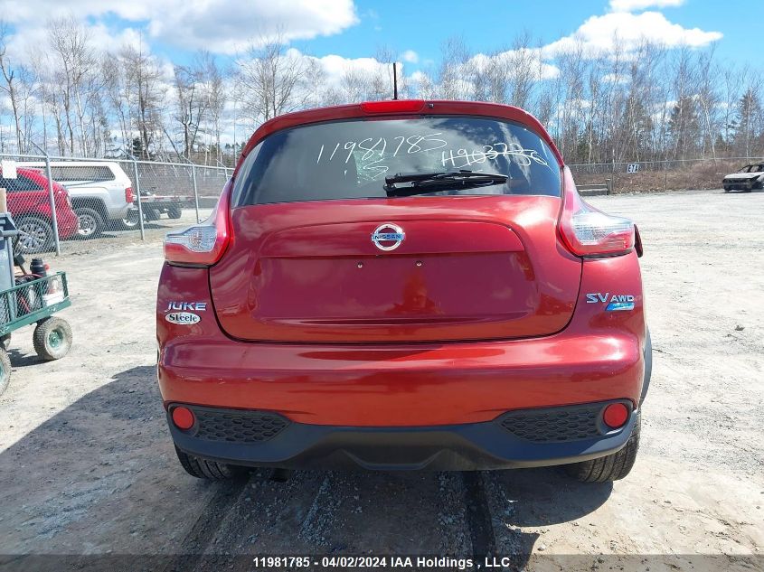 2015 Nissan Juke VIN: JN8AF5MV5FT564230 Lot: 11981785