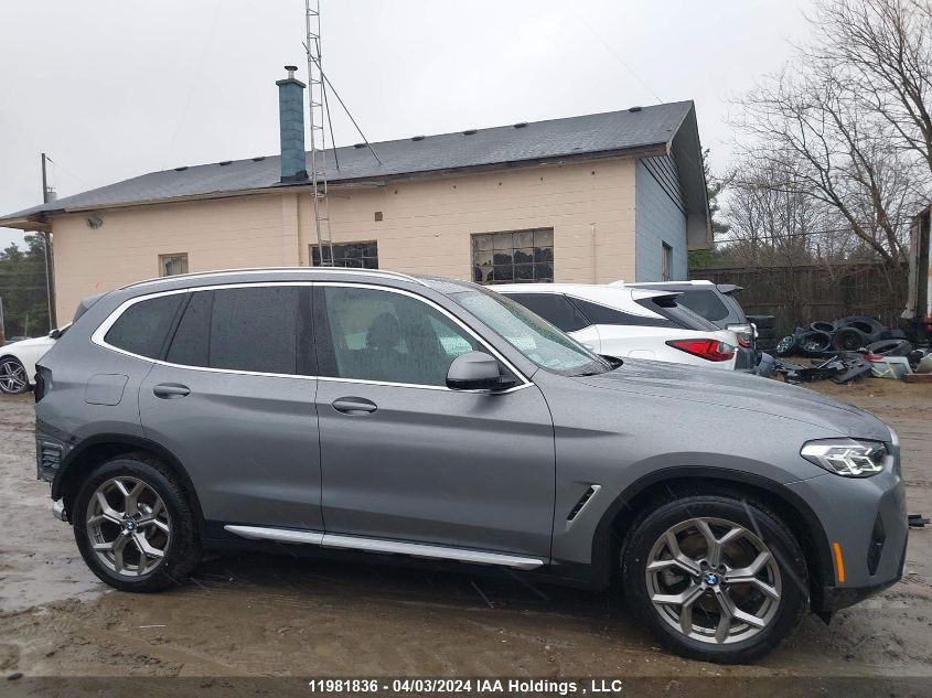 2023 BMW X3 VIN: 5UX53DP04P9S77586 Lot: 11981836