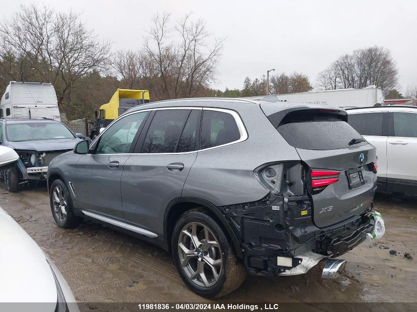 2023 BMW X3 VIN: 5UX53DP04P9S77586 Lot: 11981836