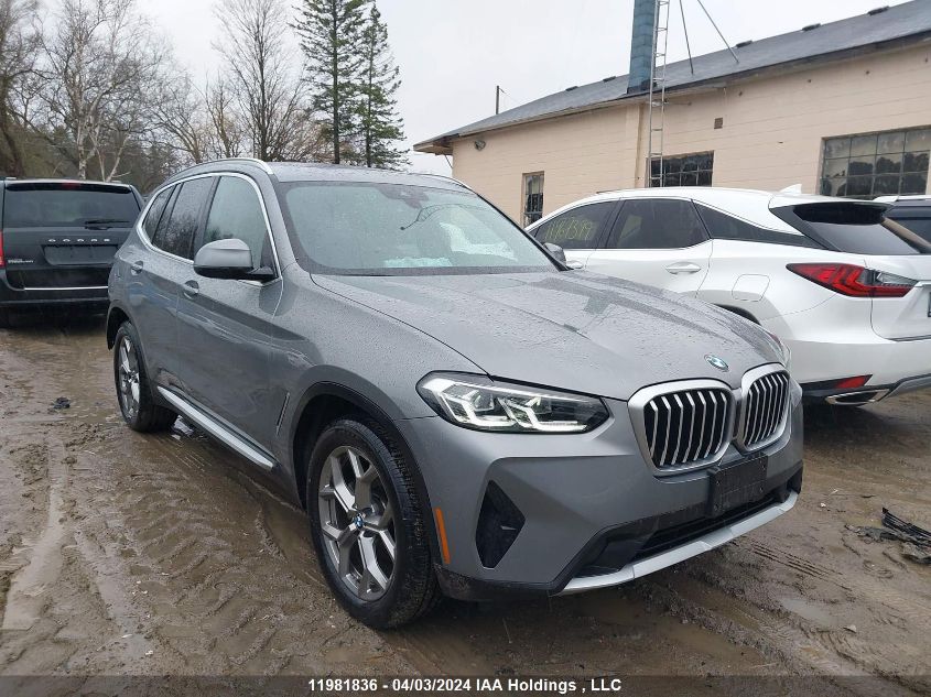 2023 BMW X3 VIN: 5UX53DP04P9S77586 Lot: 11981836