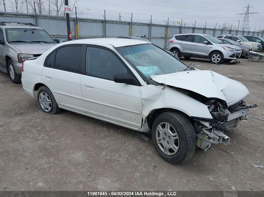 2002 Honda Civic VIN: 2HGES16552H576627 Lot: 11981845