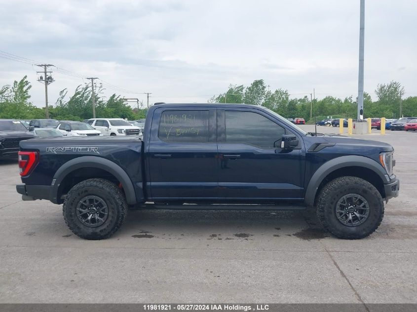 2022 Ford F-150 Raptor VIN: 1FTFW1RG8NFB40154 Lot: 11981921